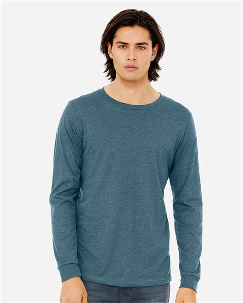 heather cvc long sleeve tee - 3501cvc