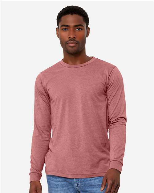 heather cvc long sleeve tee - 3501cvc