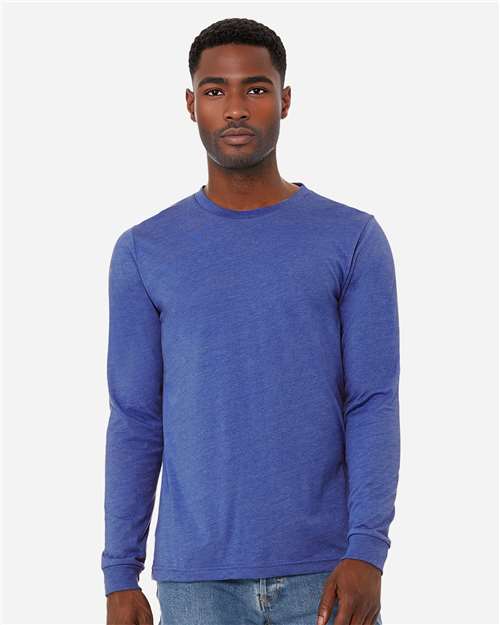 heather cvc long sleeve tee - 3501cvc