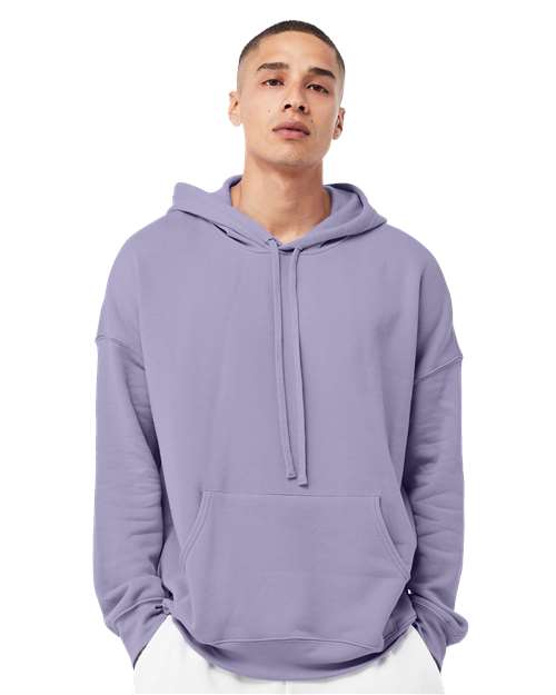 unisex sponge fleece drop shoulder hoodie sweatshirt - 3729