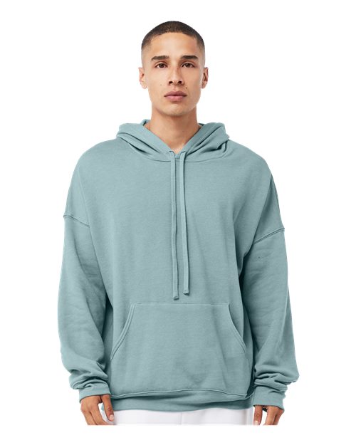 unisex sponge fleece drop shoulder hoodie sweatshirt - 3729