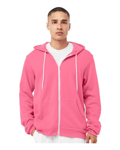 Unisex Sponge Fleece Full-Zip Hoodie Sweatshirt - 3739