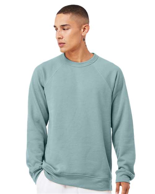 unisex sponge fleece raglan crewneck sweatshirt - 3901