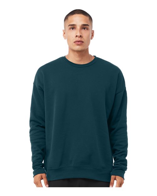 unisex sponge fleece drop shoulder crewneck sweatshirt - 3945