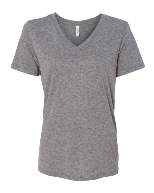 women's relaxed triblend v-neck tee - 6415