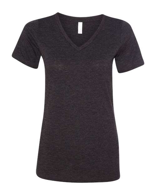 women's relaxed triblend v-neck tee - 6415
