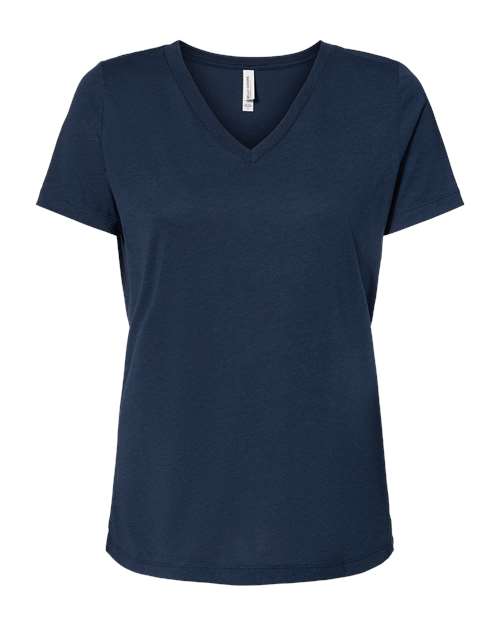 women's relaxed triblend v-neck tee - 6415