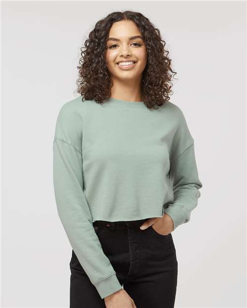 women's lightweight crop crewneck sweatshirt - afx24crp