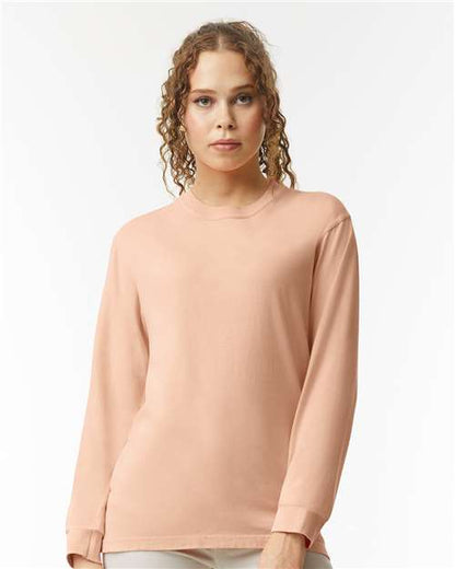 Unisex Garment-Dyed Heavyweight Long Sleeve T-Shirt - 6014