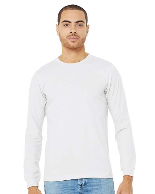 heather cvc long sleeve tee - 3501cvc