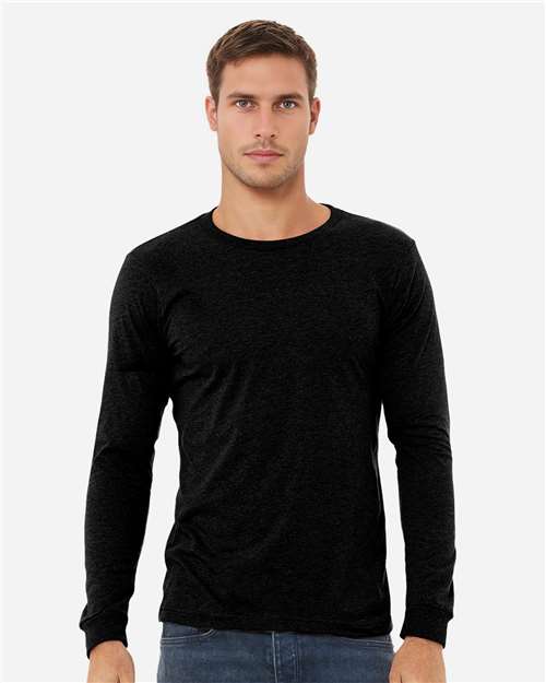 heather cvc long sleeve tee - 3501cvc