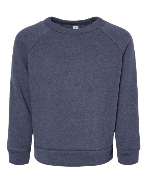 toddler sponge fleece raglan crewneck sweatshirt - 3901t