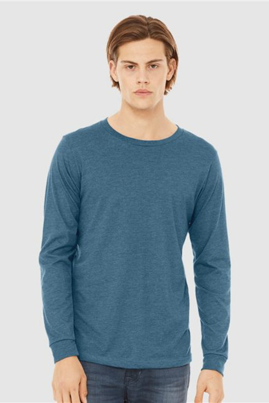 Heather CVC Long Sleeve Tee - 3501CVC