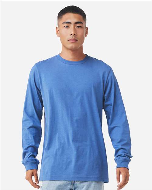 heather cvc long sleeve tee - 3501cvc