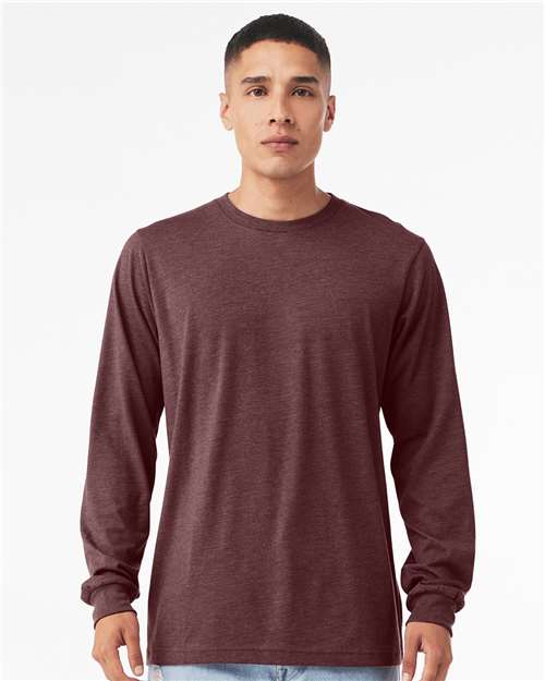 heather cvc long sleeve tee - 3501cvc