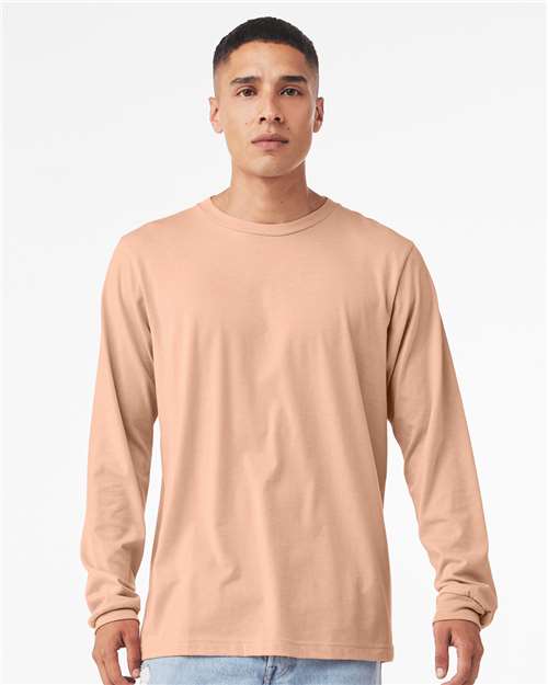 heather cvc long sleeve tee - 3501cvc
