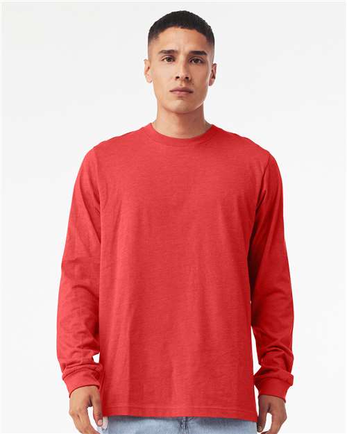 heather cvc long sleeve tee - 3501cvc