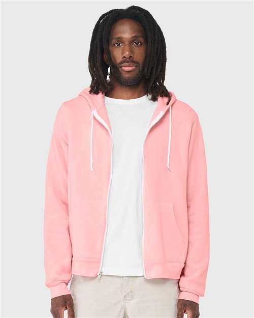 unisex sponge fleece full-zip hoodie sweatshirt - 3739