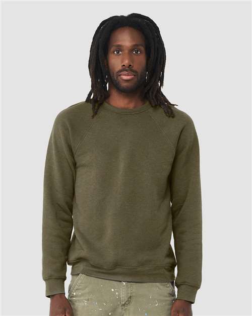 unisex sponge fleece raglan crewneck sweatshirt - 3901
