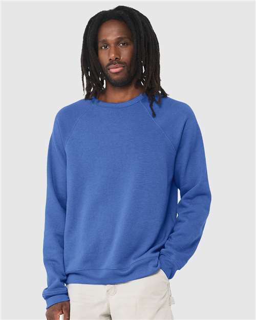 unisex sponge fleece raglan crewneck sweatshirt - 3901
