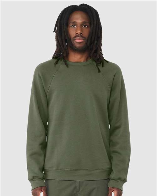 unisex sponge fleece raglan crewneck sweatshirt - 3901