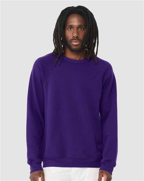 unisex sponge fleece raglan crewneck sweatshirt - 3901