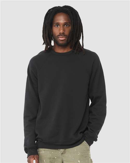 unisex sponge fleece raglan crewneck sweatshirt - 3901