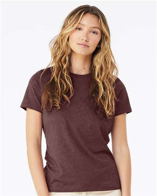 women’s relaxed fit heather cvc tee - 6400cvc