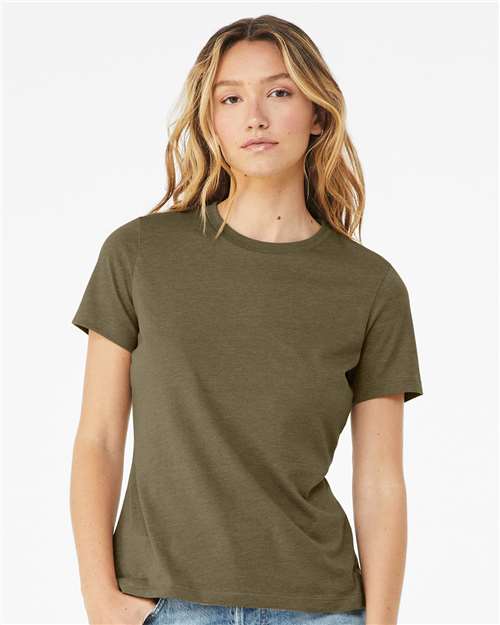 women’s relaxed fit heather cvc tee - 6400cvc