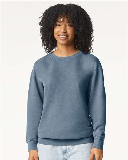 Unisex Garment-Dyed Lightweight Fleece Crewneck Sweatshirt - 1466