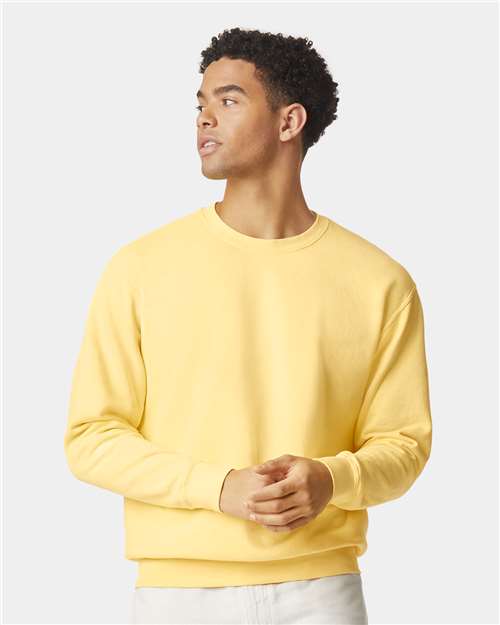 unisex garment-dyed lightweight fleece crewneck sweatshirt - 1466