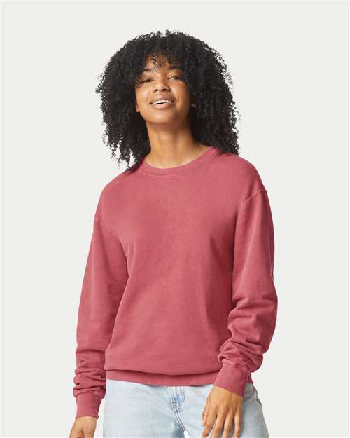 unisex garment-dyed lightweight fleece crewneck sweatshirt - 1466
