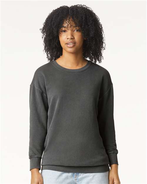 unisex garment-dyed lightweight fleece crewneck sweatshirt - 1466