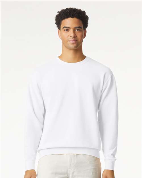 unisex garment-dyed lightweight fleece crewneck sweatshirt - 1466