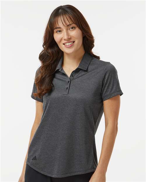 women's space dyed polo - a592