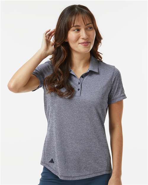 women's space dyed polo - a592