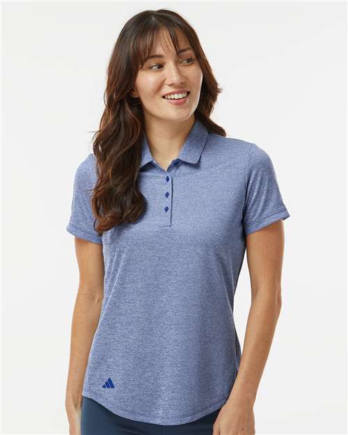 women's space dyed polo - a592