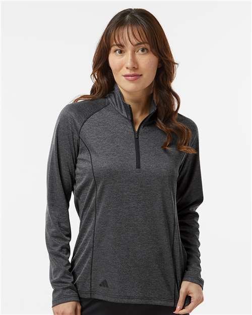 women's space dyed quarter-zip pullover - a594