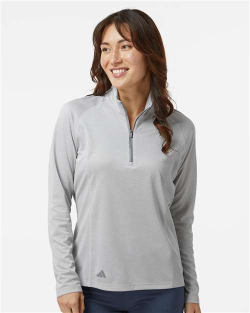 women's space dyed quarter-zip pullover - a594