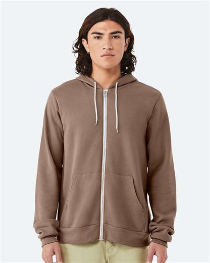 Unisex Sponge Fleece Full-Zip Hoodie Sweatshirt - 3739