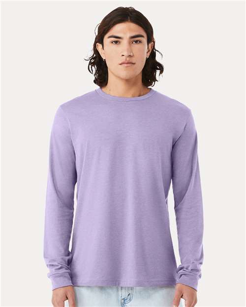 heather cvc long sleeve tee - 3501cvc