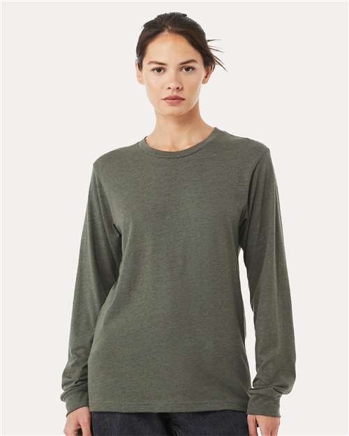 heather cvc long sleeve tee - 3501cvc