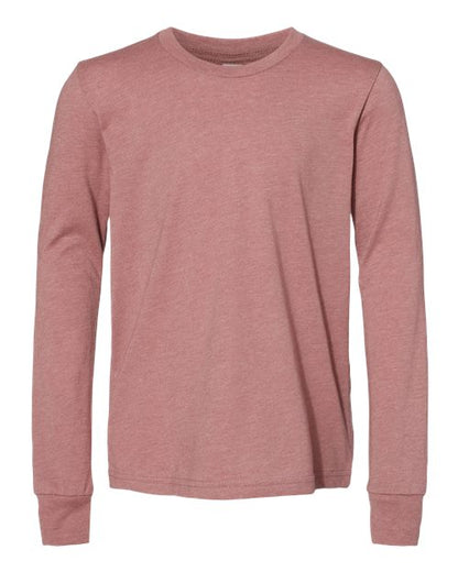 Youth Heather CVC Long Sleeve Tee - 3501YCVC
