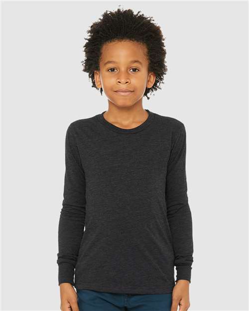 youth triblend long sleeve tee - 3513y