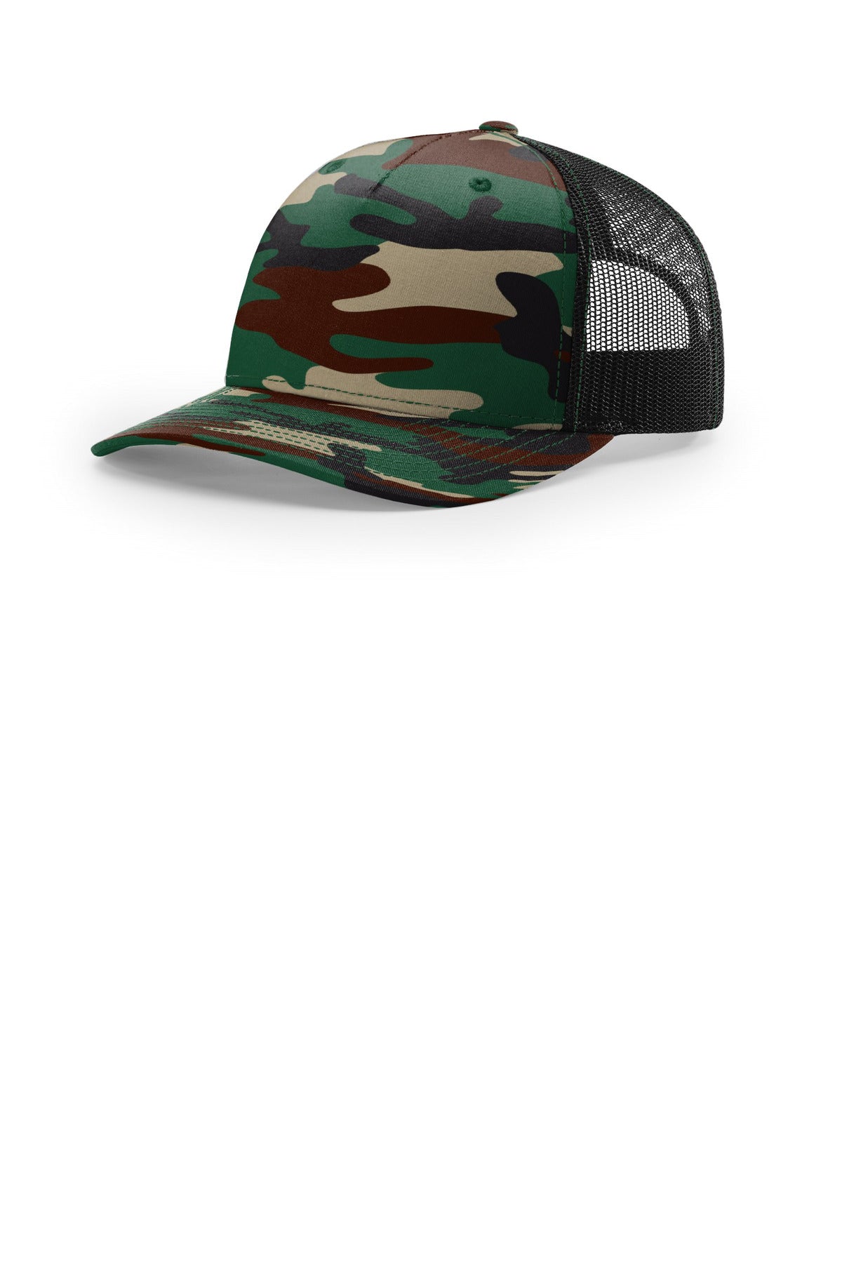 richardson printed five-panel trucker 112pfp
