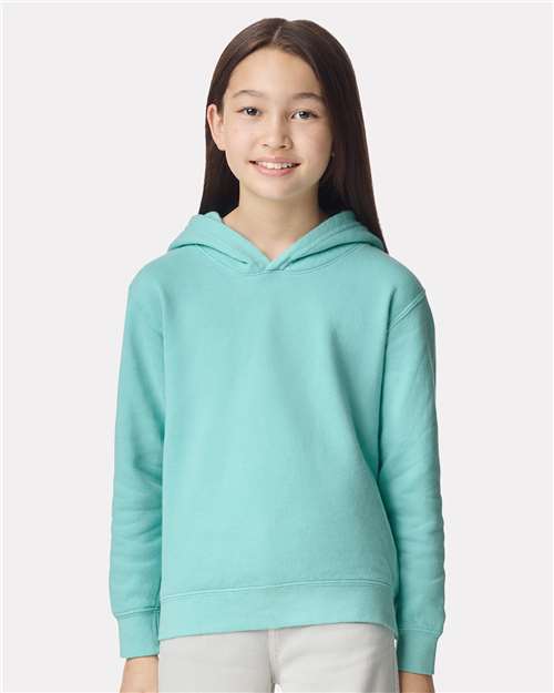 youth garment-dyed lightweight fleece hooded sweatshirt - 1467y