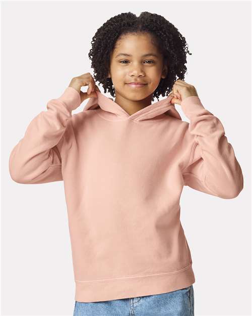 youth garment-dyed lightweight fleece hooded sweatshirt - 1467y