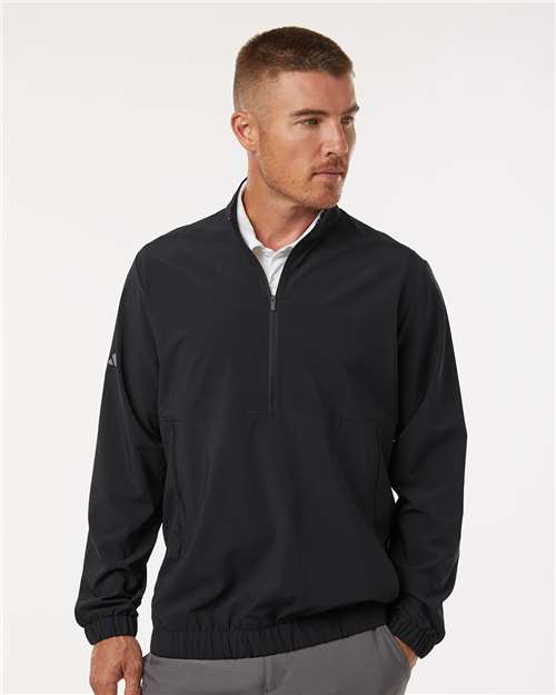 men's stretch woven half-zip pullover - a705