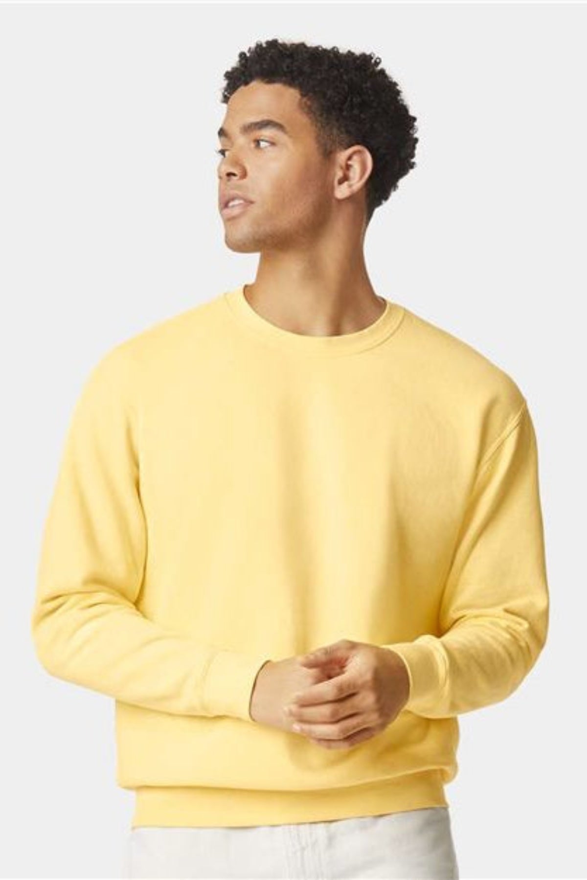 unisex garment-dyed lightweight fleece crewneck sweatshirt - 1466