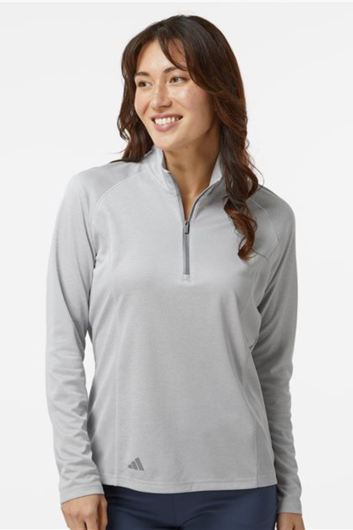 women's space dyed quarter-zip pullover - a594
